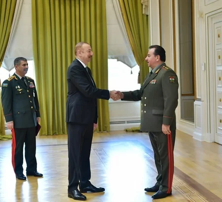 Prezident İlham Əliyev MDB Müdafiə Nazirləri Şurasının iclasının iştirakçılarını qəbul edib - YENİLƏNİB