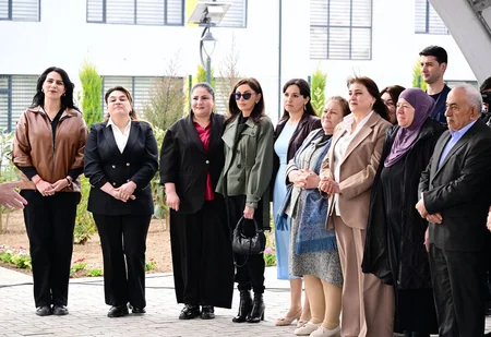 İlham Əliyev və birinci xanım Ağdamın Sarıcalı kəndinin ilk mərhələsinin açılışında iştirak edib - YENİLƏNİB-3