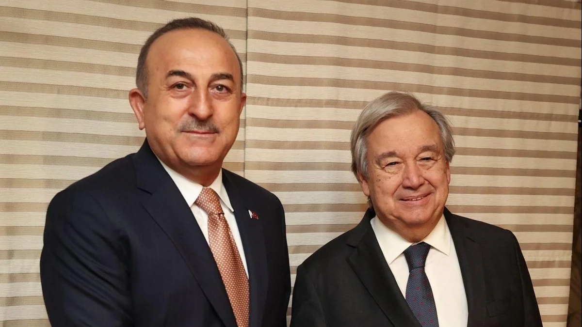 Çavuşoğlu BMT-nin Baş katibi ilə “taxıl sazişi”ni müzakirə edib