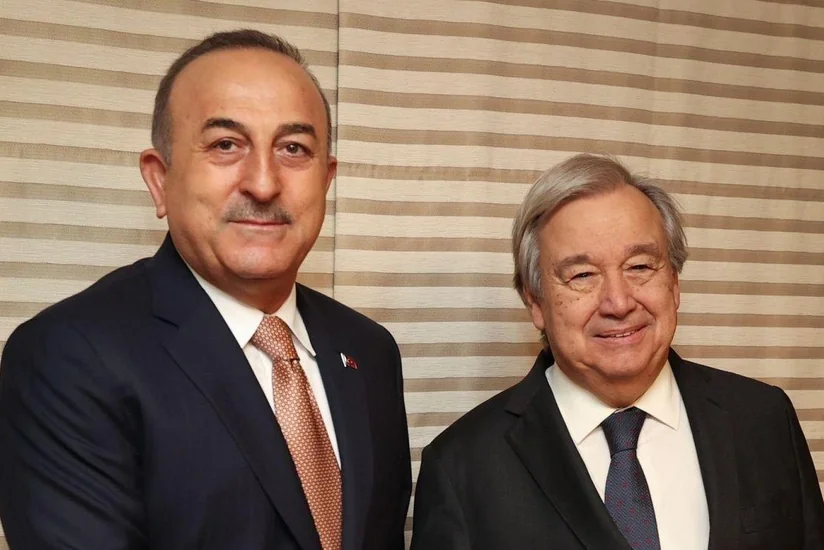 Çavuşoğlu BMT-nin Baş katibi ilə “taxıl sazişi”ni müzakirə edib