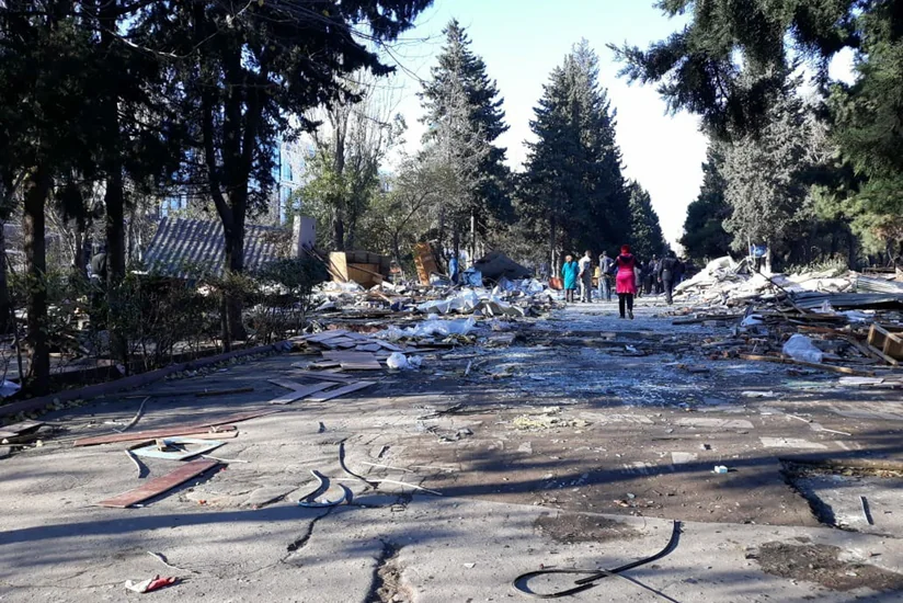 Bakıdakı Atatürk parkında kafe və restoranların 80 faizi sökülüb - VİDEO