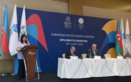“Bakı-2019” Avropa Gənclər Yay Olimpiya Festivalı diplomatik brifinqə ev sahibliyi edib