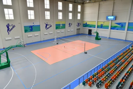 Ilham Aliyev and Mehriban Aliyeva attend inauguration of Neftchala Olympic Sports Complex