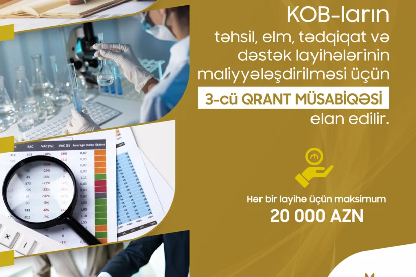 KOB-ların layihələrinin maliyyələşdirilməsi ilə bağlı müsabiqə elan edilib