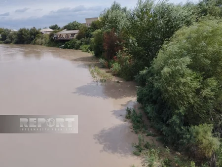 В Куре поднялся уровень воды