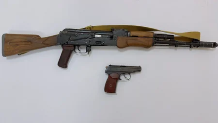 Şəkidə avtomat və tapançanı satmaq istəyən şəxs saxlanılıb