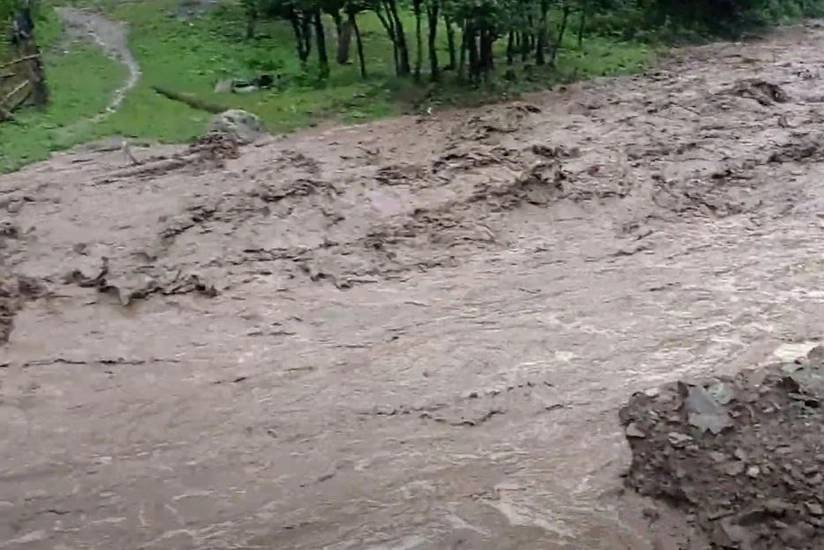 Daşkəsəndə sel olub