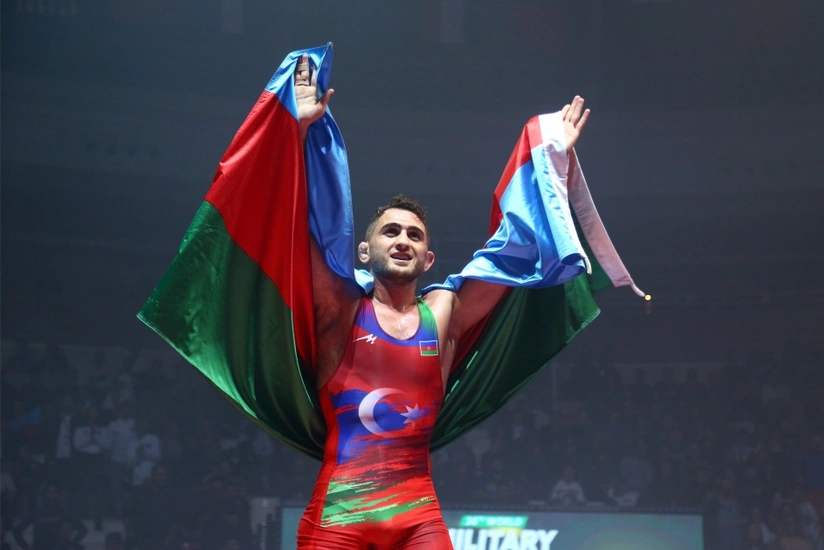 Two Azerbaijani wrestlers crowned world military champions in Baku