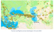 AZANS: 110 additional daily overflights pass through Azerbaijan amid tensions in Middle East