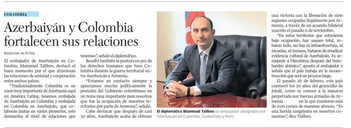 Colombian press speaks about consequences of Patriotic War