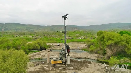Qubadlı-Eyvazlı avtomobil yolunun tikintisi davam etdirilir
