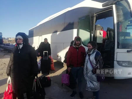 Azərbaycan vətəndaşları Qaziantepdən avtobuslarla ölkəmizə yola salınır