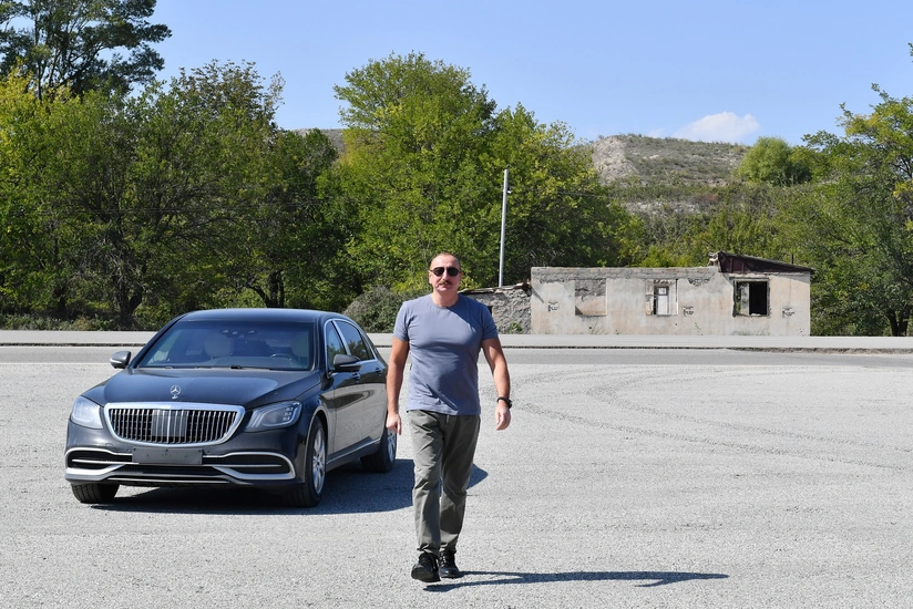 Ilham Aliyev lays foundation stone for Alibeyli village in Zangilan district - UPDATED