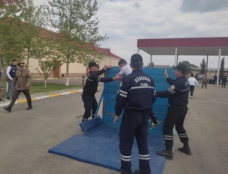 “Gənc xilasedici və yanğınsöndürən” X ümumrespublika yarışlarının zona birinciliyi keçirilib