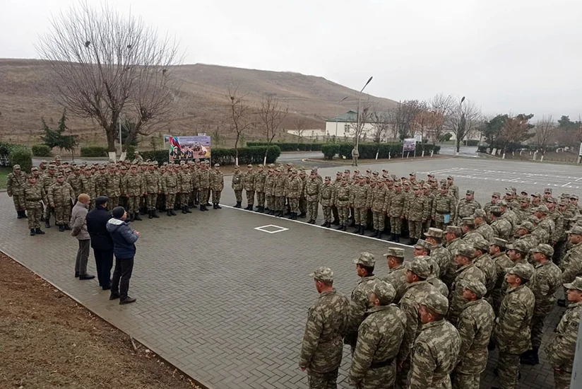 Meetings with Azerbaijani servicemen held in liberated territories