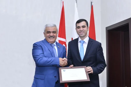 Rovnag Abdullayev congratulates three brothers selected BHOS