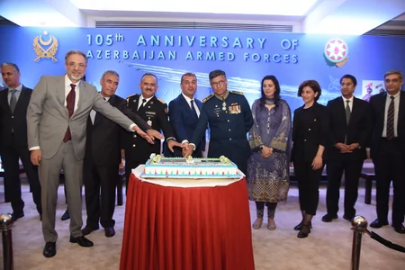 Azərbaycan Silahlı Qüvvələrinin 105 illik yubileyi Pakistanda qeyd edilib