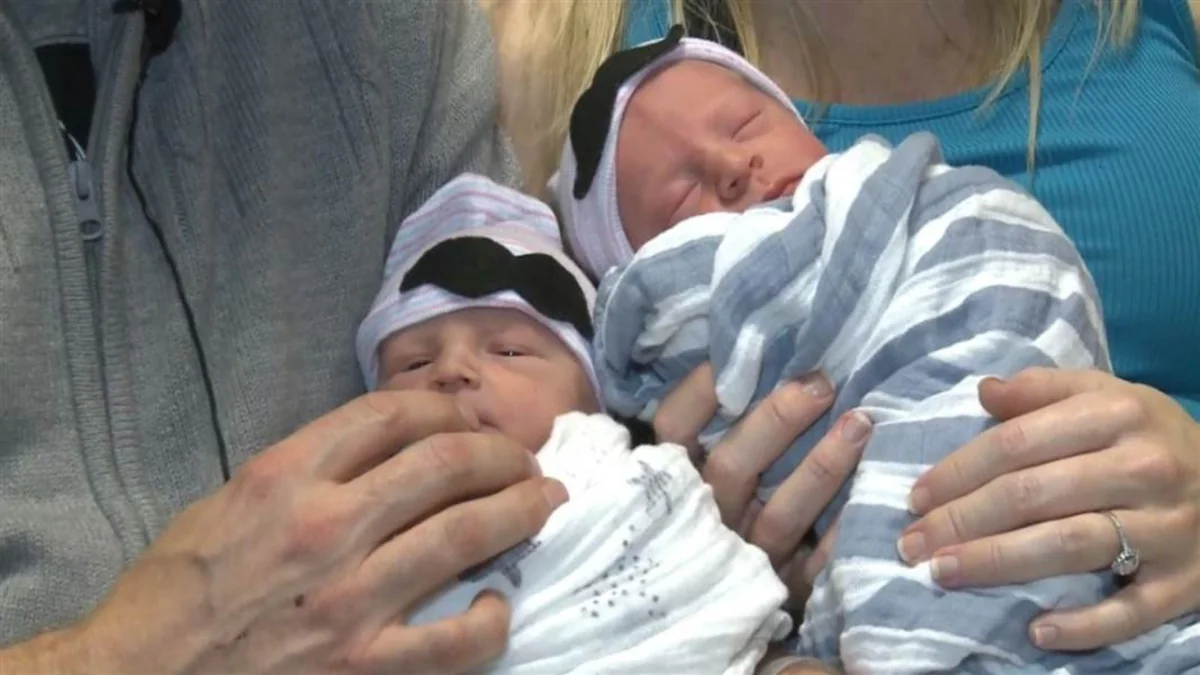 Two year twins in US born in 2016 and 2017