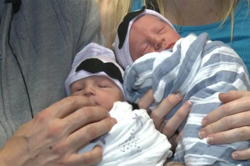 Two year twins in US born in 2016 and 2017