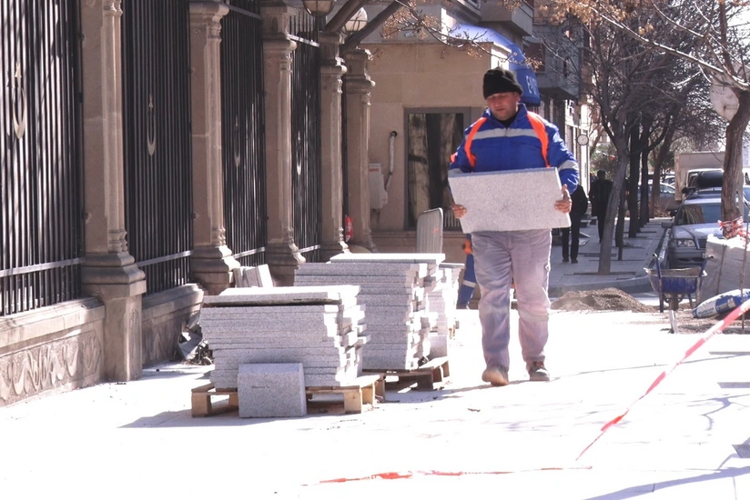 Bakı Nəqliyyat Agentliyi ideal səki layihəsini davam etdirir - VİDEO