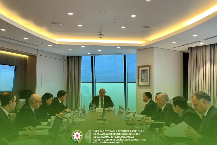 Qarabağ iqtisadi rayonunda Bərpa, Tikinti və İdarəetmə Xidmətinin fəaliyyəti təhlil olunub