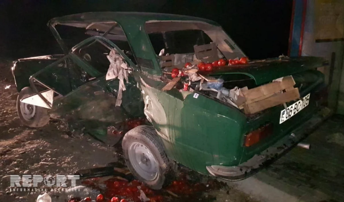 Göyçayda yol qəzası nəticəsində 1 nəfər ölüb, 3-ü yaralanıb - FOTO - YENİLƏNİB