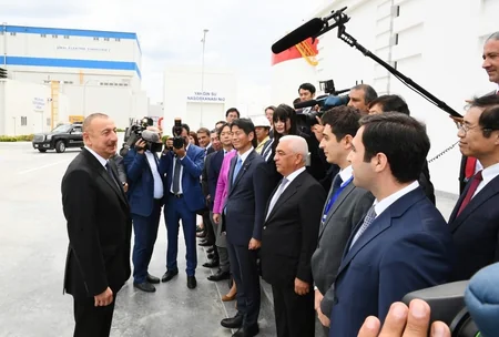 President Ilham Aliyev attended ceremony to launch “Shimal-2” power station