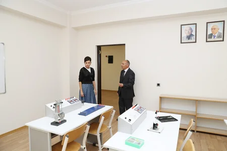 Şamaxıda Məlikçobanlı kənd tam orta məktəbinin açılışı olub - YENİLƏNİB