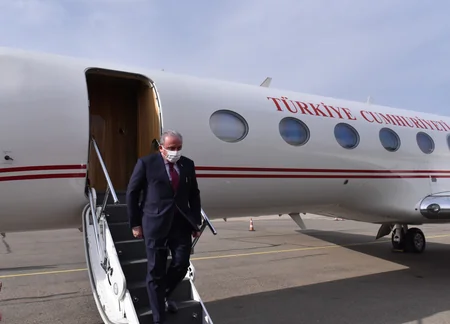 Türkiyə parlamentinin sədri Gürcüstanda səfərdədir