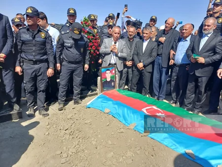 Yol qəzasında həlak olan polis serjantı Naxçıvanda dəfn edilib - YENİLƏNİB