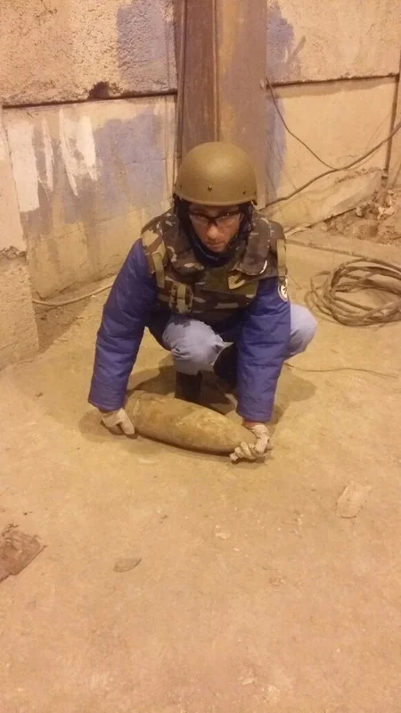 Bakıda top mərmisi aşkarlanıb - FOTO