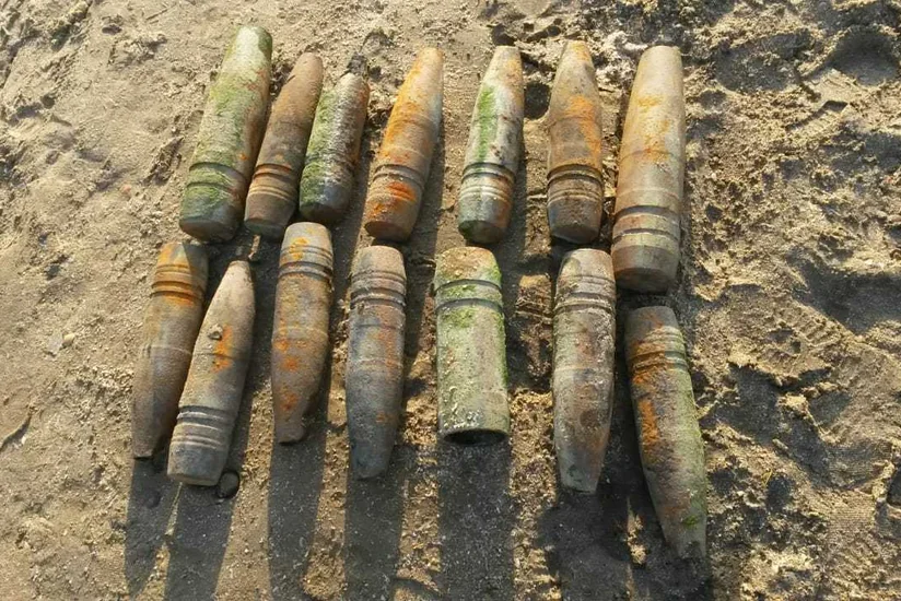 Sumqayıtda 14 top mərmisi tapılıb