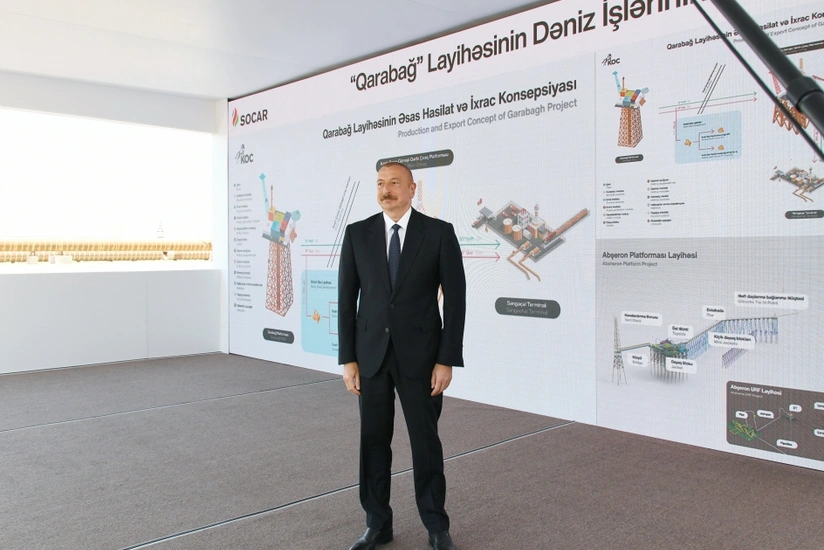 Prezident: “Qarabağ yatağında iki ildən sonra ilk neft-qaz çıxarılmalıdır”