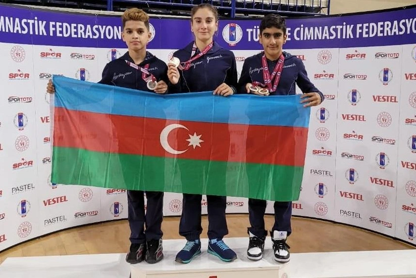Azərbaycan gimnastları Türkiyədə 2 qızıl, 2 gümüş medal qazanıblar