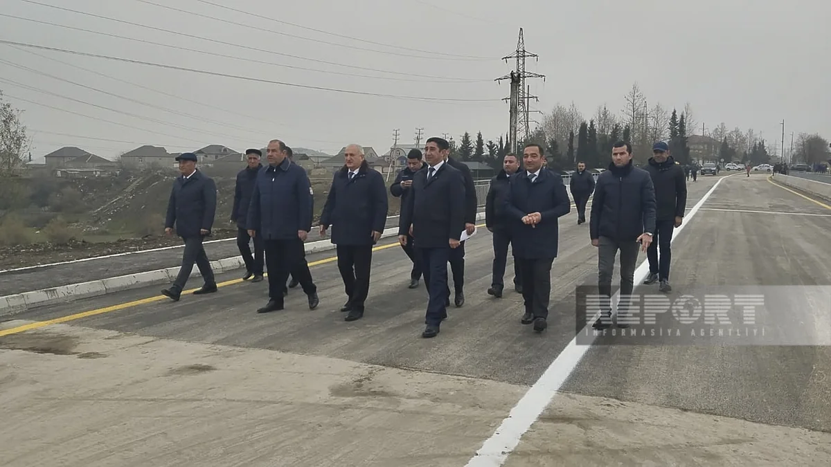 Xaçmazda uçan körpünün yerində inşa edilmiş yeni körpü istifadəyə verilib