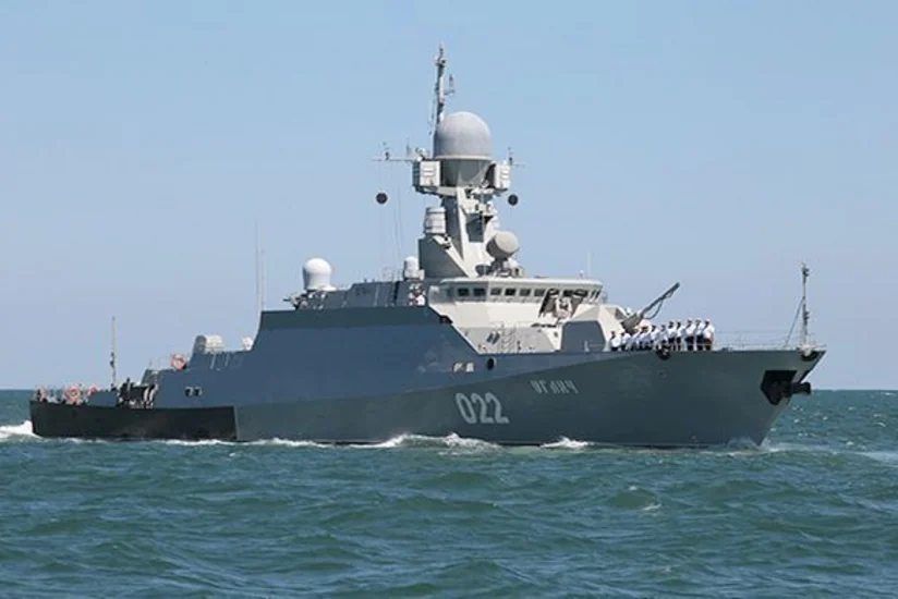 Каспийская флотилия России провела учения в Астрахани