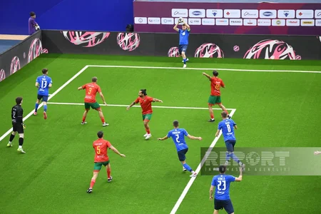 Bakıda təşkil olunan minifutbol üzrə dünya çempionatında günün sonuncu oyunu keçirilib