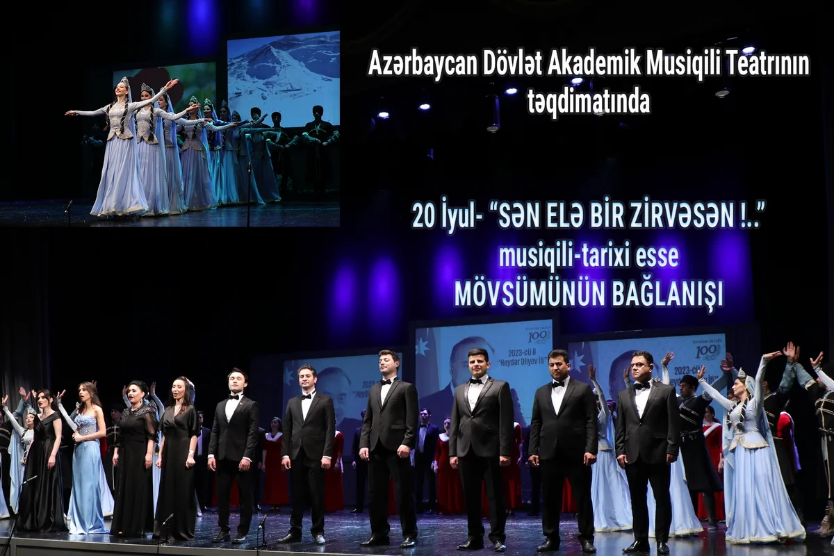 Musiqili Teatrın bağlanış mərasimində Sən elə bir zirvəsən!... tamaşası nümayiş olunacaq