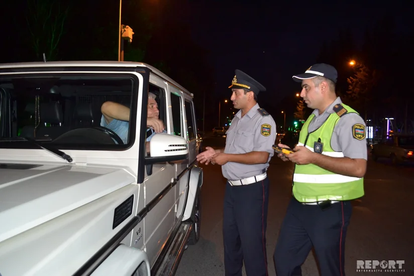 Mingəçevirdə yol polisi reyd keçirib