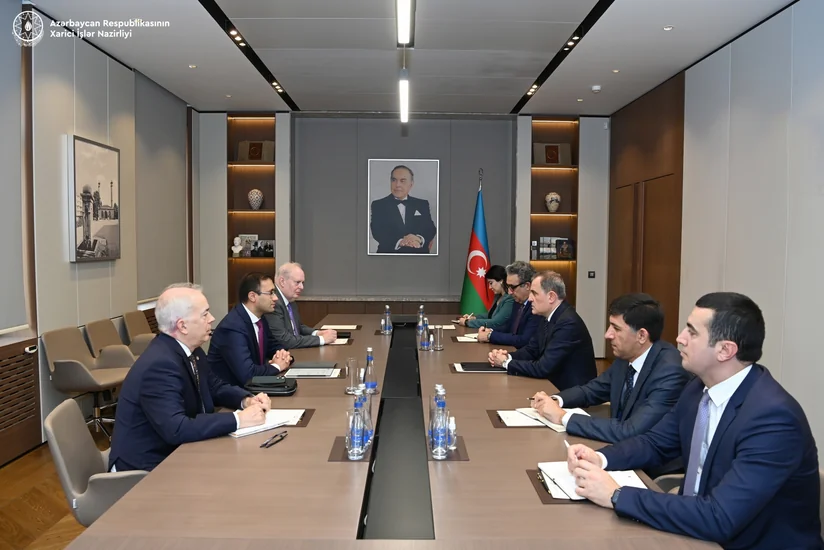Джейхун Байрамов встретился с делегацией Caspian Policy Center