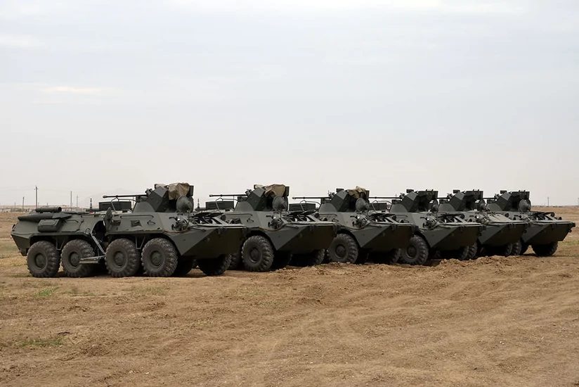 Доставленная в Азербайджан новая военная техника принята на вооружение - ВИДЕО