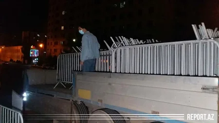 Bulvar və parkların çəpərləri sökülür - VİDEO