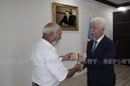 Cəlilabadda Vətən müharibəsi şəhidlərinin medalları ailələrinə təqdim olunub