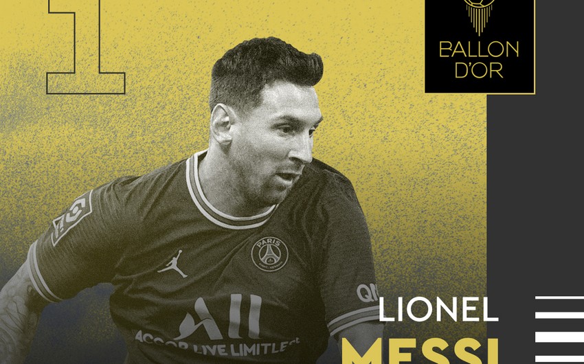Lionel Messi 7-ci dəfə Qızıl top mükafatını qazanıb