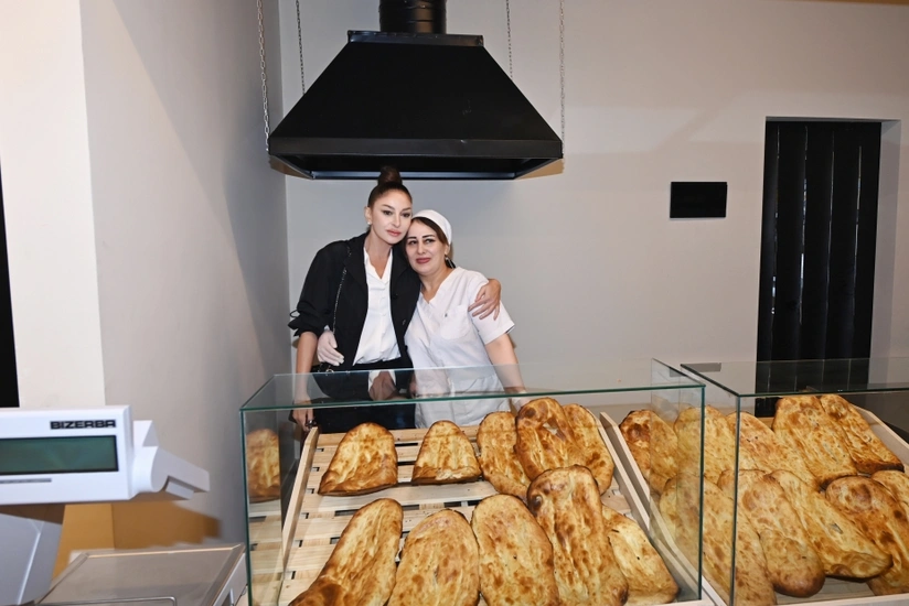 Mehriban Əliyeva Zəngilanda çörək kəsib