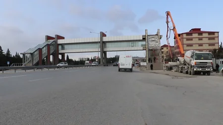 Paytaxtın şimal girişində tıxacı azaltmaq üçün tikinti işləri aparılır