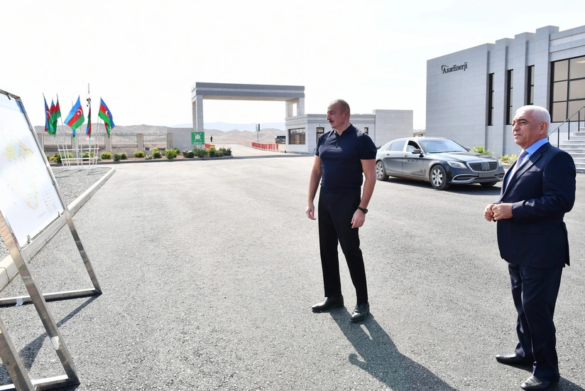 President views construction progress at Jabrayil Junction Substation