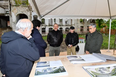 President Ilham Aliyev and First Lady Mehriban Aliyeva visit Shusha