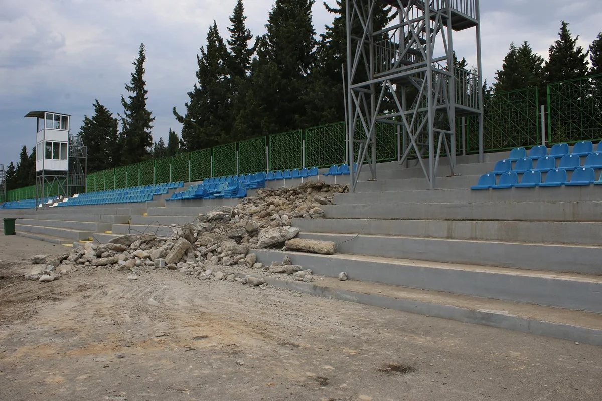Tovuz şəhər stadionunda yenidənqurma işlərinə start verilib