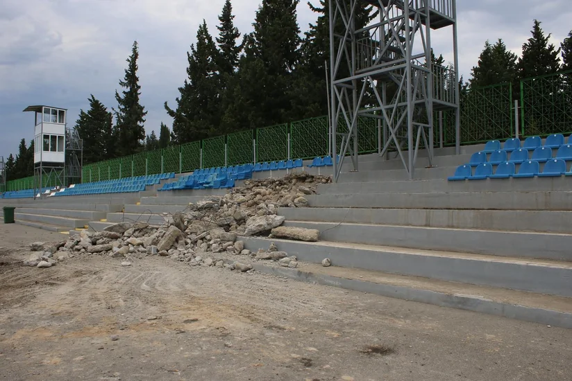 Tovuz şəhər stadionunda yenidənqurma işlərinə start verilib